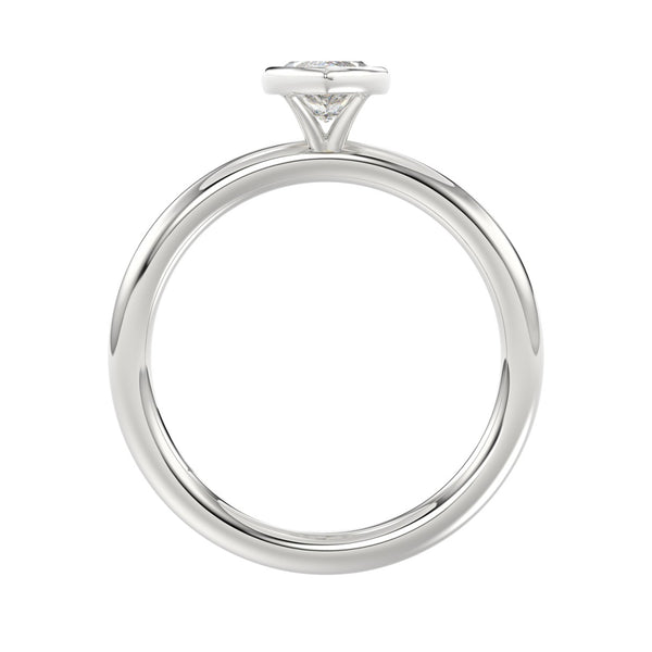 LADIES SOLITAIRE RING 1CT MARQUISE DIAMOND 14K WHITE GOLD (CENTER STONE MARQUISE DIAMOND 1CT )