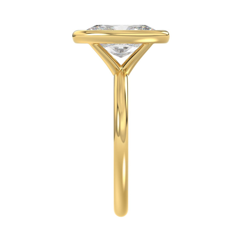 LADIES SOLITAIRE RING 3CT OVAL DIAMOND 14K YELLOW GOLD (CENTER STONE OVAL DIAMOND 3CT )